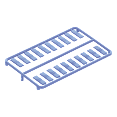 PANDUIT CIDBU-C - Iconos de Datos / Mini-Com / 14.2 mm Ancho / 2 mm Profundidad / 4.6 mm Altura / ABS / Paquete 100 / Azul | SIERRA STORE