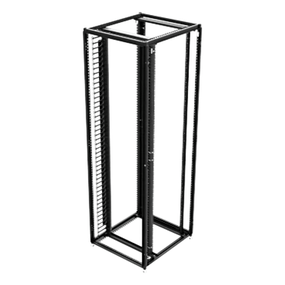 Organizador Vertical de Cables Rack / 48 UR / Acero Negro / Sección 95x208 mm / Capacidad 726 Cables / Fijación Flecha 1.75 pulg | SIERRA STORE