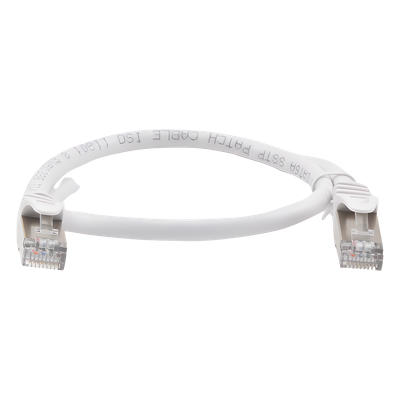 LINKEDPRO BY EPCOM LP-STP6A050WH - Patch Cord / Cat6A / 10G / Blindado S/FTP / 0.5m (1.64ft) / RJ45 / Blanco | SIERRA STORE
