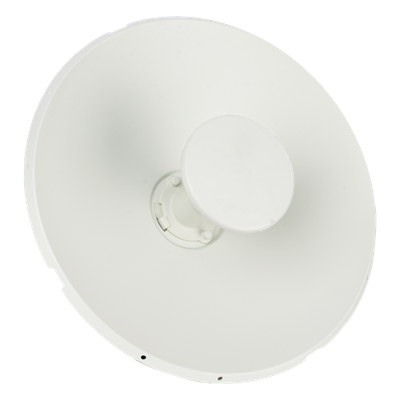 Antena direccional tipo plato / 25 dBi / 5.150-7.125 GHz / MIMO 2X2 dual-pol / IP67 / 7° haz / Acero con pintura en polvo | SIERRA STORE