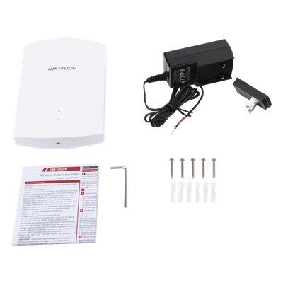 HIKVISION DS-PM-WO2 - Módulo de Relevadores Inalámbrico / 2 Salidas de Alarma / Cifrado AES-128 / Contacto Seco / Interior | SIERRA STORE