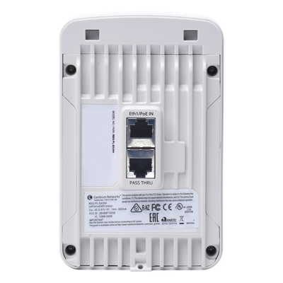 Access Point WiFi cnPilot e430H Indoor Wall Plate, doble banda, Wave 2, antena beamforming, 4 puertos de salida (1x PoE Gigabit y 3x | SIERRA STORE