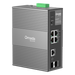 Switch Industrial Easy Managed / 6 Puertos Gigabit / 4 PoE (1× PoE++ 60W + 3× PoE+ 30W) / 120W PoE Budget / 2 SFP / IP40 / -40°C a | SIERRA STORE