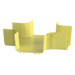 PANDUIT FRFWC6X4LYL - Accesorio de Canalización / 4 Vías Horizontal / Curvatura 90° / Radio 50.8 mm (2 in) / ABS / 368.3 mm (14.4 in) | SIERRA STORE