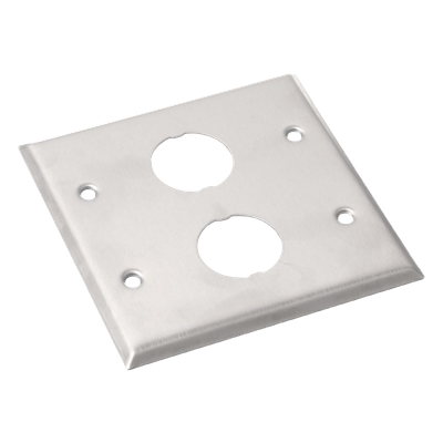 PANDUIT IAEFP2-2G - Placa de Pared Doble Industrial / 2 Puertos / Acero Inoxidable / 4.59x4.5x0.16 in / Montaje Vertical | SIERRA STORE