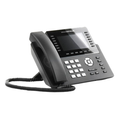 Teléfono IP Carrier-Grade / 14 Líneas SIP / 6 Cuentas / Wi-Fi Dual-Band 802.11ac / Pantalla LCD 5" / Puertos Gigabit / PoE / Audio | SIERRA STORE