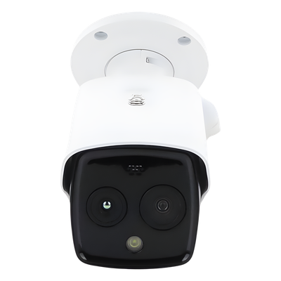 HIKVISION DS-2TD2628-7/QA - Cámara Bala IP Dual / Térmica 256 x 192 / Óptica 4 Megapixel / IR 30 m (98.4 ft) / PoE / Termométrica / | SIERRA STORE