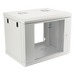 Gabinete de Pared 9U / Rack 19" / Cristal Templado / Profundidad 479.5 mm / Carga 80 kg / Acero Reforzado | SIERRA STORE
