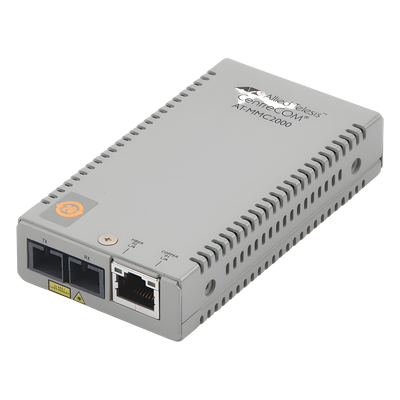 Convertidor de medios / 10/100TX a 100FX / Multimodo SC / 2 km / TAA / Multiregión PSU / 0°C a 50°C | SIERRA STORE