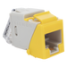 SIEMON U6-K05NS - Jack Keystone Cat6 UTP / 250 MHz / Amarillo / -10 a 60°C / 22-24 AWG / T568A/B | SIERRA STORE