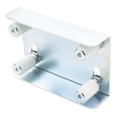 Guía Superior Ajustable / 4 Rodillos Nylon 30 mm / Acero Galvanizado / Puertas 35-62 mm / 2.27 kg | SIERRA STORE