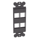 PANDUIT NK4RMFBL - Marco de Módulo Dúplex / 4 Puertos Keystone / Compatible GFCI / Color Negro / 1.5 x 3.5 in | SIERRA STORE