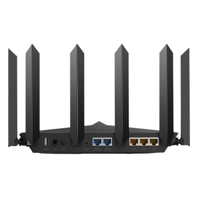 Router WiFi 6 Triple Banda AX6600 MU-MIMO / 1 Puerto WAN/LAN 2.5 Gbps / 1 Puerto WAN/LAN 1Gbps / 3 Puertos LAN 1Gbps / 2 puerto USB | SIERRA STORE
