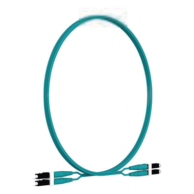 PANDUIT FZ2ELLNLNSNM002 - Jumper de Fibra Óptica / Multimodo OM4 50/125 / LC-LC Dúplex / LSZH / 2 m (6.56 ft) / Aqua | SIERRA STORE