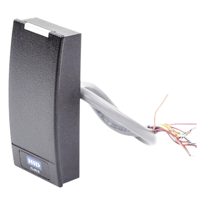 Lector de Acceso Multiformato / iCLASS SEOS / MIFARE Classic DESFire / NFC Móvil / Wiegand / 5-16 VDC / 4.8 x 10.3 x 2.3 cm | SIERRA STORE