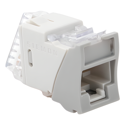 SIEMON U5-H04NS - Jack de Cobre Cat5e / UTP / Montaje Híbrido Plano y Angulado / Terminación T568A/B / UL94 V-0 / -10 a 60°C | SIERRA STORE