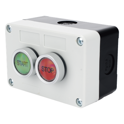 ACCESSPRO XBS-SW-21 - Botonera de Control / IP40 / 24 VCD / 106 x 72 x 58 mm / 4.17 x 2.83 x 2.28 in / Start-Stop / NO | SIERRA STORE