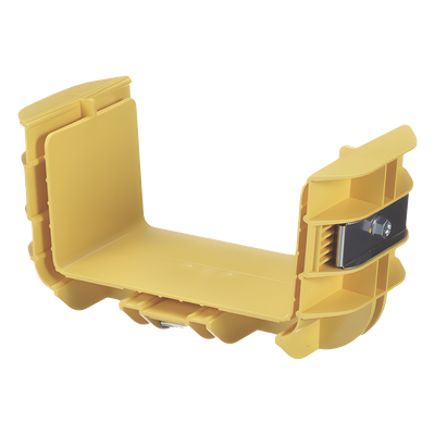 PANDUIT FRBC6X4LYL - Acoplador para Canaleta / 6 x 4 pulgadas (152.4 x 101.6 mm) / Sin Herramientas / ABS Resistente / Alta Visibilidad | SIERRA STORE
