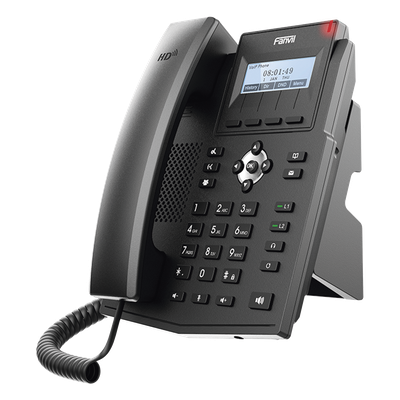 Teléfono IP Empresarial / 2 Líneas SIP / Pantalla LCD 2.28" 128x48 / Audio HD Opus / Puertos Gigabit / PoE 802.3af / Conferencia 3 | SIERRA STORE