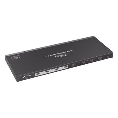 MATRICIAL 4 x 4 / 4 Entradas y 4 Salidas en HDMI /  4K × 2K @ 60Hz / 18Gbps / HDMI 2.0 / HDCP 2.2 / 3D / Conmutación por Botón, RS232 | SIERRA STORE