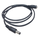 Cable de Alimentación DC / Conector Macho a Hembra 5.5x2.1 mm / 22 AWG / 1 m (3.28 ft) / Polarizado / Forro Negro | SIERRA STORE