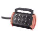 Stagebox Multipin / 12 Hembras + 4 Machos XLR / Cable 30 m (98.4 ft) / Contactos Plata / 20 A 250 V CA / Carcasa Cromada Perlada | SIERRA STORE
