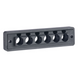 PANDUIT CEST2-A6 - Pasacables  de 6 Orificios en Línea 4.41" X 0.67" IP65,  para Cables Terminados, Color Negro | SIERRA STORE