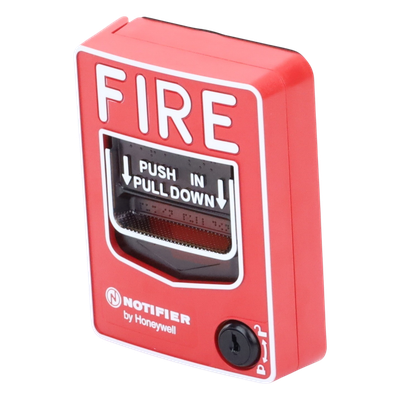 Estación Manual de Alarma Contra Incendio / Doble Acción / Con Cerradura y Llave / Exterior / UL 38 / ADA / Caja SB-I/O Incluida | SIERRA STORE
