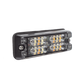 Luz auxiliar LED / Montaje en superficie / 16 LEDs ámbar / 0.5 pulgadas profundidad / 36 patrones destello / IP67 / SAE Clase I | SIERRA STORE