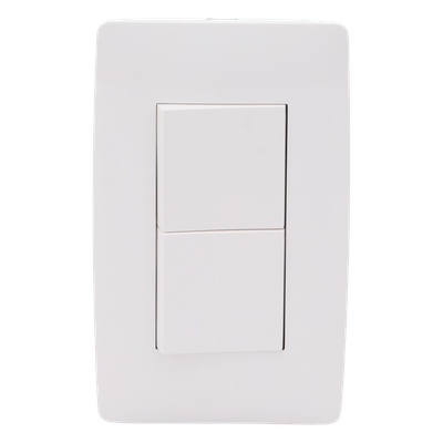 Apagador Escalera Doble / 10 A / 127 V CA / 60 Hz / 1 1/2 Módulos | SIERRA STORE