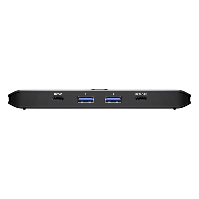 Sharing Switch USB 3.2 Gen 1 Essentials | 2 x 4 Puertos | 5 Gbps | InstaSync | Boton Integrado | Selector Remoto | Diseño Compacto | SIERRA STORE
