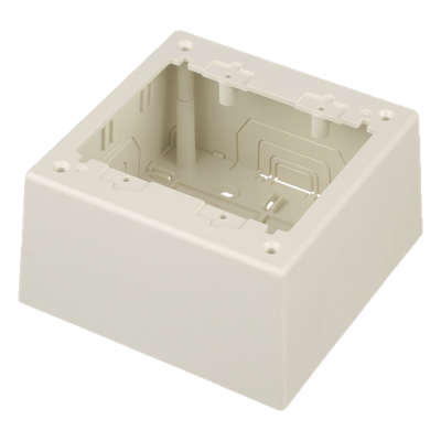 PANDUIT JBP2DIW - Caja de Pared Superficial Doble / PVC Autoextinguible / 5.19 x 5.19 x 2.75 in (131.9 x 131.9 x 69.8 mm) / Blanco Mate | SIERRA STORE