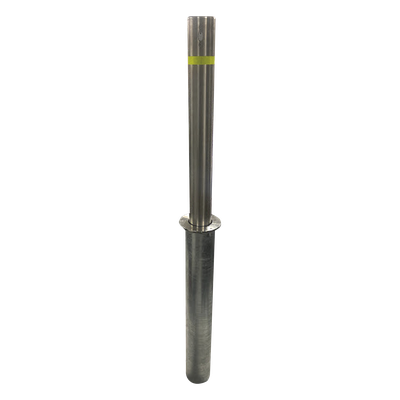 ACCESSPRO XB-900-RL - Bolardo retráctil / Acero inoxidable SS304 / Ø114 mm / 900 mm (2.95 ft) / Espesor 3 mm / Cerradura con llave | SIERRA STORE