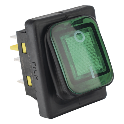 ACCESSPRO APB-03121-G - Interruptor Industrial / LED Verde / IP65 / NO-COM-NC / -40°C a 125°C / 30A / 38 x 28 x 29.5 mm | SIERRA STORE