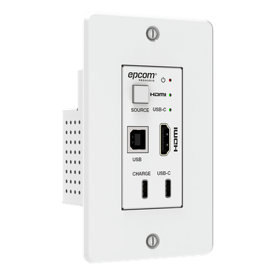 Extensor HDBaseT / 4K@60Hz / 100 m (328 ft) Cat6/6a/7 / Conmutador 2x1 HDMI/USB-C / KVM / PoE | SIERRA STORE