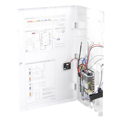 Gabinete de Protección para Controlador de Acceso / Fuente 110 VCA / 8 Canales Independientes / Protección Eléctrica Integrada / | SIERRA STORE