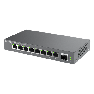 Switch Multi-Gigabit No Administrable / 8 Puertos RJ45 2.5G / 1 Puerto SFP+ 10G / Carcaza Metálica / 60 Gbps | SIERRA STORE