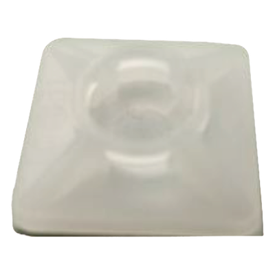 Base Autoadherible para Cinchos / 19x19 mm / Nylon Resistente / Temperatura -10°C a 50°C / Paquete 100 Piezas / Orificio Central para | SIERRA STORE