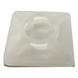 Base Autoadherible para Cinchos / 19x19 mm / Nylon Resistente / Temperatura -10°C a 50°C / Paquete 100 Piezas / Orificio Central para | SIERRA STORE