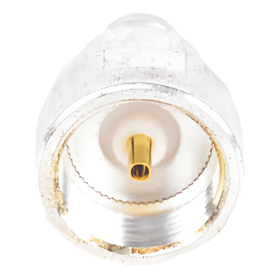 Adaptador Coaxial / Conector SMB Plug (Pin Hembra) / Bronce Plateado / Contactos Bañados en Oro / Dieléctrico de Teflón / Diseño | SIERRA STORE