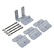 Herraje Adaptador Cruzado / Unión Perpendicular / Acero A-36 Galvanizado / Tubos 7/8" a 2" | SIERRA STORE