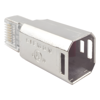 SIEMON ZP1-6AS-00S - Conector RJ45 Cat6A Blindado / Terminación en Campo / 10 Gbps / Sin Clip Protector / UL 2043 Plenum | SIERRA STORE