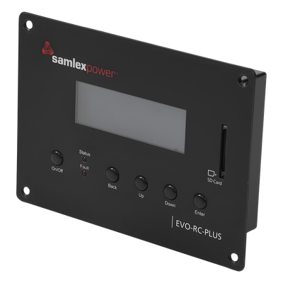 Control remoto para inversor cargador / LCD 4x20 / Conectores RJ-45 y RJ-12 / Registro SD / Monitoreo en tiempo real | SIERRA STORE