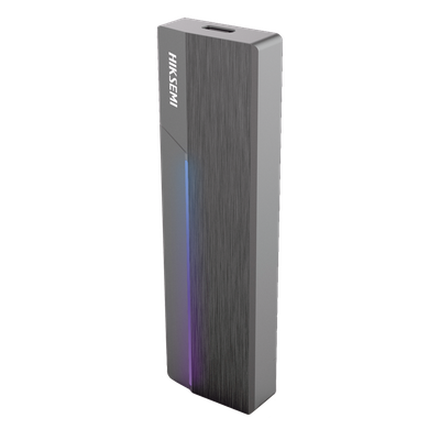 HIKSEMI by HIKVISION HS-HUB-MDR - Enclosure SSD M.2 NVMe y SATA / USB 3.2 Gen2 Type-C 10 Gbps / ASUS Aura RGB SYNC / Aluminio CNC / 4 | SIERRA STORE