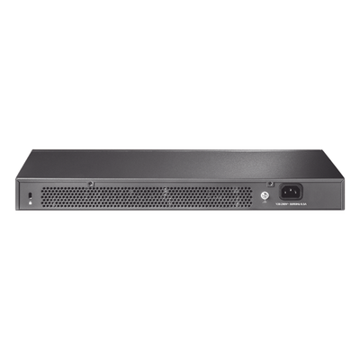 Switch Administrable L2+/L3 / 24 Puertos Gigabit / 4 Puertos SFP+ 10G / 128 Gbps / Sin Ventilador / Omada SDN | SIERRA STORE