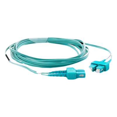 LINKEDPRO BY EPCOM LP-FOM3-SCSC-R03 - Jumper de Fibra Óptica / OM3 50/125 / SC-SC Dúplex / OFNR Riser / 2.0 mm / 3 m (9.84 ft) / Aqua | SIERRA STORE