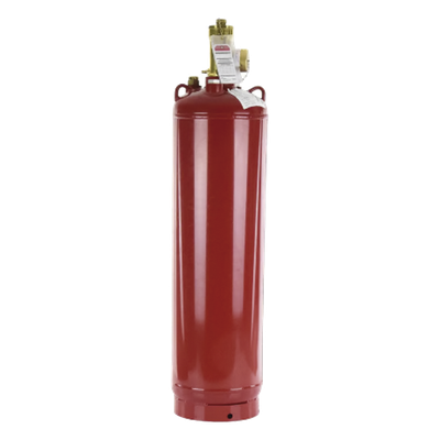 Cilindro con Válvula para Sistema de Agente Limpio / Capacidad 200 lb (90.7 kg) / Indicador de Nivel de Líquido / Acero con Pintura | SIERRA STORE