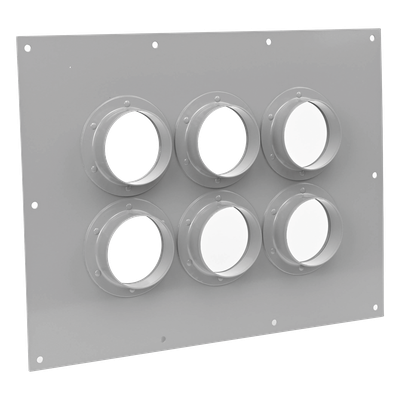 Placa Pasamuro / 6 Botas de 4 Pulgadas / Diseño Industrial / Material Anticorrosivo / Estructura Modular | SIERRA STORE