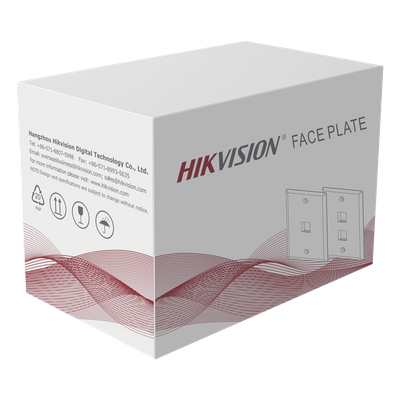 HIKVISION DS-1FPA1-A - Placa de Pared / 1 Puerto / 114x70x10 mm / UL 94 V-0 / Blanco / 20 Piezas / ABS | SIERRA STORE