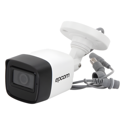 Cámara Bala TURBOHD / 5 Megapixel / Gran Angular 85.5° / Lente 2.8 mm / IR EXIR 30 m (98.4 ft) / IP67 / 4 Tecnologías / Audio por | SIERRA STORE
